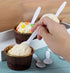PARTY BARGAINS 3" Plastic Mini Spoons, 800 Count, Lightweight Disposable Tasting Spoons for Desserts and Appetizers