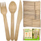 KETWOD 120-Piece Natural Wooden Cutlery Set: 40 Forks, 40 Knives, 40 Spoons, 100%