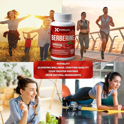 Premium Berberine Supplement 1500mg - 150 Capsules | 100% Pure, Immune System Support, Non-GMO, Gluten-Free