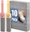 10 Packs Grey Pumice Stone Cleaner with 2 Universal Handles for Cleaning Toilets, Bathrooms, Kitchens, Spas, Pools,