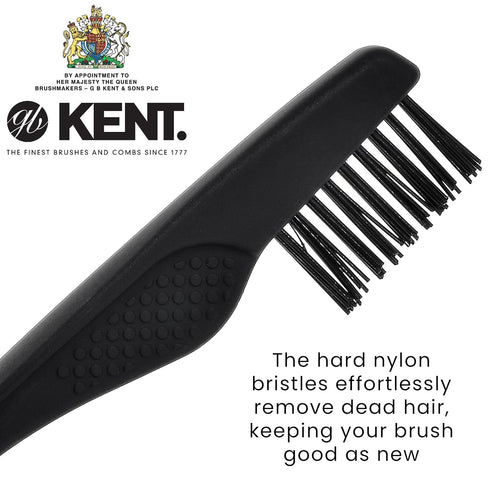 Kent Hair Brush Cleaning Tool, Rake for Removing Hair and Dandruff from Brushes, Combs & Grooming Tools