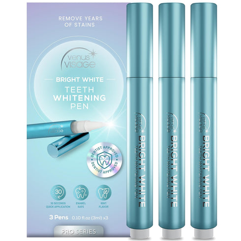 Venus Visage Teeth Whitening Pen - 40+ Uses, Professional Gel, Best Teeth Whitener Overnight, Mint