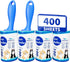 Extra Sticky Lint Roller Mega Value Set, 400 Sheets for Pet Hair Removal from Clothes, Furniture, Carpet
