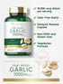 Carlyle Garlic Supplement with High Allicin, 180 Odorless Vegetarian Caplets, Non-GMO, Gluten Free