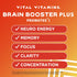 Vital Vitamins Brain Supplements for Memory & Focus - Nootropic Brain Health with Lion's Mane - 60 Count