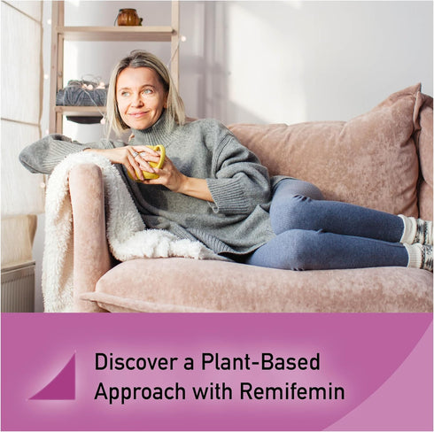 Remifemin Menopause Supplements - 60 Tablets for Symptoms Relief - Estrogen-Free, Black Cohosh, Made in Germany