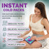 Instant Ice Cold Pack (6” x 5”) - 25 Disposable Instant Ice Packs for Injuries, Cold Compress for Pain Relief,