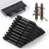 MORGLES 50 PCS Double Ended Eyeshadow Applicators with Organizer, Disposable Makeup Applicators, Sponge Tip Brush Bulk