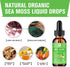 Sea Moss Liquid Drops - Organic Irish Sea Moss Gel with Burdock Root, Vitamin C, B12, 3000mg Seamoss Gel Supplement for Immune, Joint, Detox Cleanse & Digestive Support - 2 Fl Oz