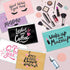 BRAWNA 60 PCK Makeup Bags Bulk - Zip Lock Plastic Cute Cosmetic Pouch for Lipstick, Brushes, Makeup Travel Case (Size
