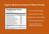 Mushroom Extract Powder - Powerful 10 Blend, Organic Lions Mane, Cordyceps, Reishi, Shiitake, Turkey Tail Mushrooms for