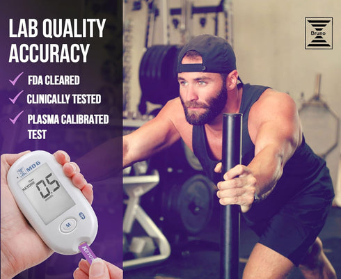 Box of 10 Ketone Test Strips for MD6 Blood Monitoring System - Accurate Keto Counts for Ketogenic Diet