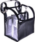 Trave Medium Makeup Brush Buddy - Cosmetic Kits Storage Organizer Bag with 4 Dividers & Shoulder Straps