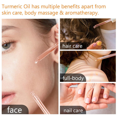 Turmeric Serum for Dark Spots, 1 Fl Oz, Anti Aging Facial Serum for Face & Body, Reduces Hyperpigmentation