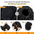 PEACOCO Curly Ponytail Extension - 10 Inch Drawstring Ponytail for Black Women, Clip on Synthetic Short Afro Hairpiece