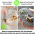 levateeta 12 PCS Non-Scratch Wire Dishcloths - Metal Dish Cloth with Double Layer Multipurpose Steel Wrie Diswashing