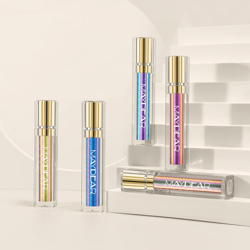 Maydear 5 Colors Chameleon Lipstick Set, Long Lasting Waterproof Diamond Shimmer Lip Gloss