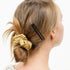 Hotop 30 Pieces Hair Clip, Open Center Domed Metal Barrettes in Assorted Colors (Black, Brown, Silver)