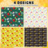 Whaline 12 Sheet Back to School Wrapping Paper, 19.7 x 27.6 Inch Bulk Pencil Apple ABC Prints Gift Wrap for DIY Crafts