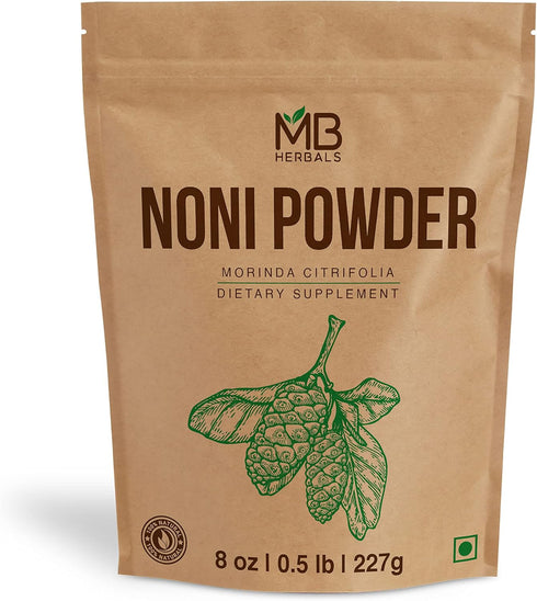 MB Herbals Noni Powder 227 Gram | 8 oz - Abundant Antioxidants and Amino Acids for Immunity