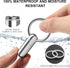 Small Pill Case Keychain Portable Pill Container Waterproof Titanium Pocket Organizer, Tiny Pill Holder Bottle
