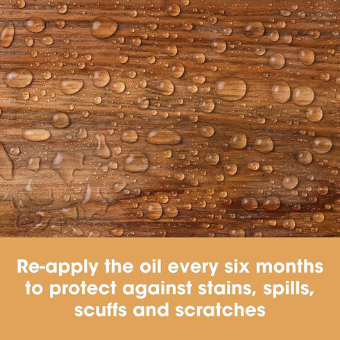 Furniture Clinic Wood Floor Maintenance Oil - Restores & Protects Oiled Wood Flooring, 17oz / 500ml