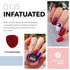 Revel Nail Dip Powder - Red Glitter Powder Dip Nail Polish, Chip Resistant with Vitamin E and Calcium, Infatuated