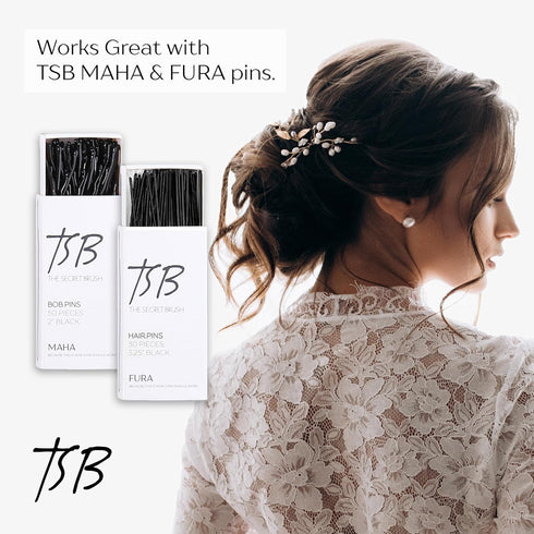 TSB Hair Filler, Black, 1 Pack - Ultimate Hair Bun Maker, Non-Irritating Volume Hair Bumps Tool for Brides