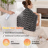 Woomer Faux Fur Electric Heating Pad for Back Pain Relief, Extra Large 20” x 24”, Two-Sided, Moist Mode, 6 Adjustable