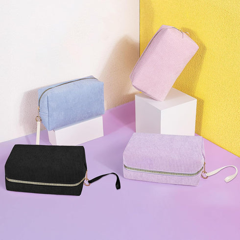 Likesing Tampon Holder for Purse, Corduroy Period Bag Sanitary Napkin Storage Bag for Girls Womens, Portable Feminine