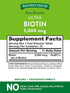 Nature's Truth Ultra Biotin 5000mcg | 78 Fast Dissolve Tablets | Hair Skin and Nails Supplement | Natural Berry Flavor | Vegetarian, Non-GMO, Gluten Free