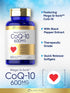 Carlyle CoQ10 600 mg | Mega Q-Sorb Coenzyme Q-10 | 60 Softgels | Non-GMO, Gluten Free with Black Pepper Extract