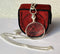 Silver Coated Magnifying Glass with Optical Lens and Beautiful Necklace Chain Monocle for Fine Print