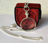 Silver Coated Magnifying Glass with Optical Lens and Beautiful Necklace Chain Monocle for Fine Print