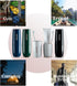 Luxury Green Plastic Travel Toothbrush Holder Case with Cover, Portable Cup, Storage Container for School, Camping,
