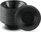 Cuisine Black Plastic Bowls, 12oz. (Pack of 100), Durable & Microwave Safe for Everyday Use