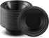 Cuisine Black Plastic Bowls, 12oz. (Pack of 100), Durable & Microwave Safe for Everyday Use