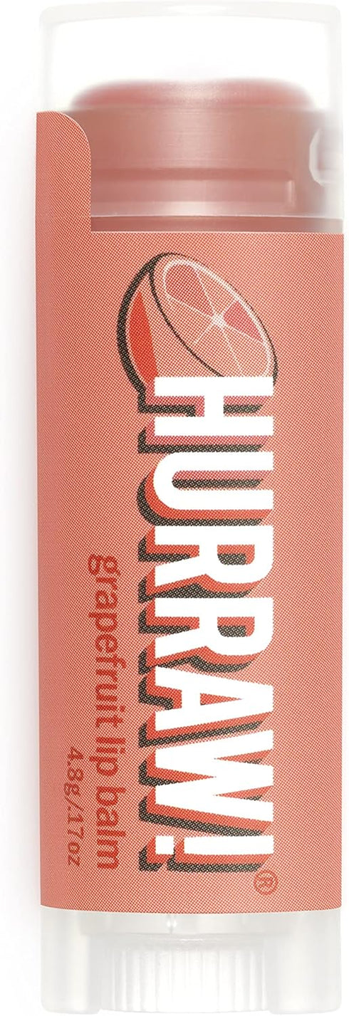 Hurraw! Grapefruit Lip Balm: Organic, Certified Vegan, Gluten Free, Non-GMO, 100% Natural, Made in USA