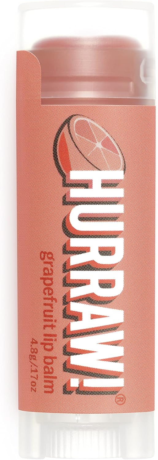 Hurraw! Grapefruit Lip Balm: Organic, Certified Vegan, Gluten Free, Non-GMO, 100% Natural, Made in USA