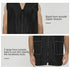 PERFEHAIR Barber Stylist Vest for Men, Black Salon Hairdresser Jacket Smock Clothing