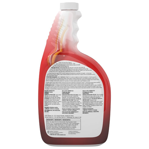 Diversey CBD540038 Spitfire Professional All Purpose Power, 32 Ounce Capped Spray Bottle - 4 Pack