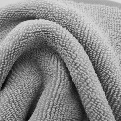 Polyte Premium Hypoallergenic Microfiber Makeup Remover and Facial Cleansing Cloth, 8 x 8 in, 6 Pack, Gray, White