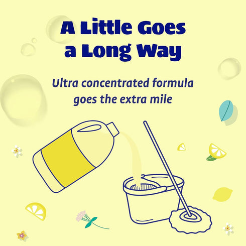 Originally Yellow All-Purpose Cleaning Vinegar, Infused with Organic Lemon for Home Floor Cleaning Solution - 64 Fl Oz