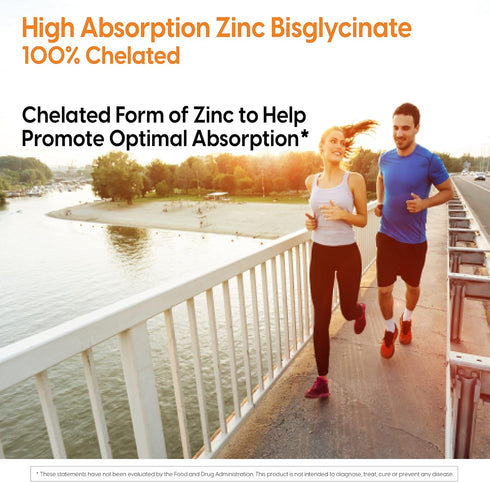 Doctor's Best High Absorption Zinc Bisglycinate 50mg, 90 Count, High Potency Immune System Antioxidant Support