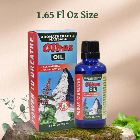 Olbas 1.65 Oz,body Massage and Aromatherapy Oil, Fl massage oil, Swiss Herbal Remedies with Pure Essential massage oils