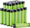 Amazon Basics 24-Pack Rechargeable AAA NiMH Performance Batteries, 800 mAh, Pre-Charged, Recharge up to 1000x Times