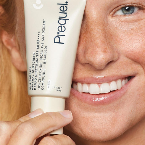 Prequel Skin - Sun Barrier Mineral SPF 50 Sun Protectant, Lightweight Semi-Transparent Zinc Oxide Sunscreen - 1.7 Fl Oz