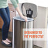 iTouchless Tall Trash Bags, Fits 8 Gallon Garbage Can, Strong Kitchen Bin Liners, 40 Count, Clear
