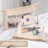 Boho Clear Cosmetic Bag - 2Pcs Waterproof Toiletry Bag Travel Makeup Bag, Beige Transparent PVC Zipper Pouch for Women