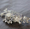 Wedding Hair Comb for Bride & Maid of Honor Gift, Silver Rhinestone & Pearl Hair Accessories for Women